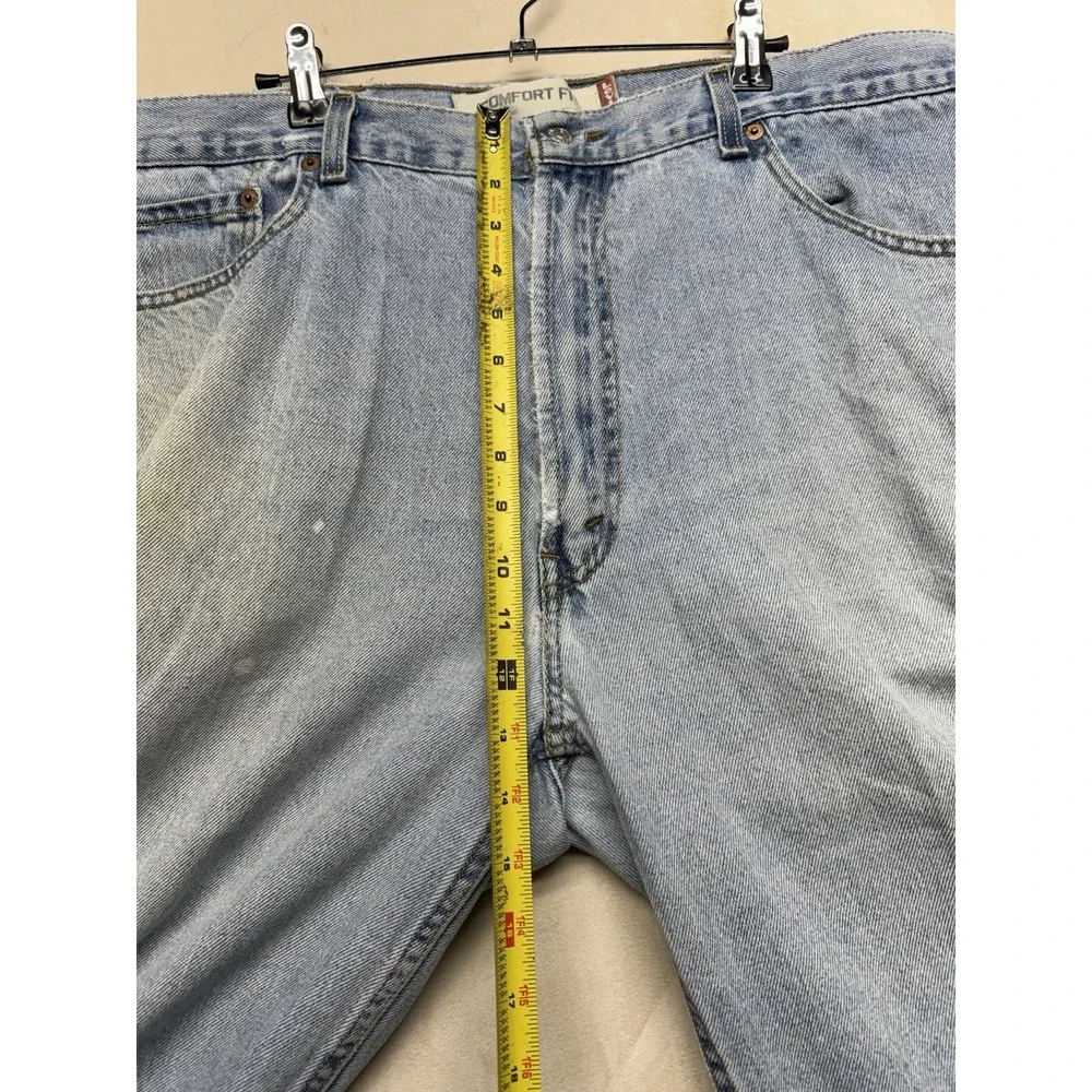VTG Levis 560 Jeans Mens 40x30 Blue Light Wash Denim Loose Tapered Made USA 90s